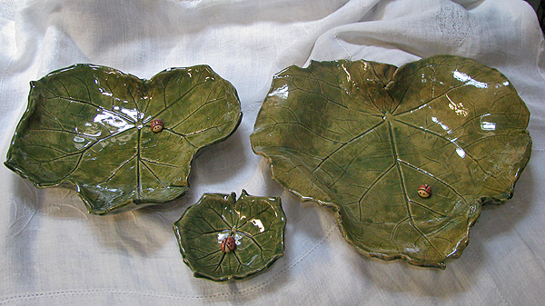 Leaf Bowl Set designed by Teresa Yost, sculptor